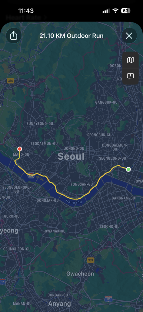 내 첫 하프 map